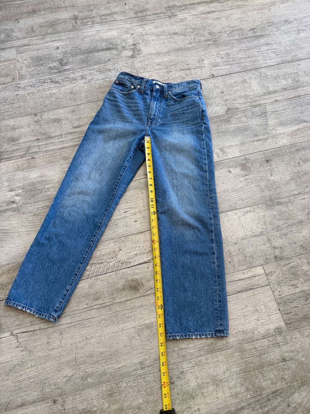 Madewell The Perfect Vintage Straight Jeans Sz 26 - Picture 4 of 11